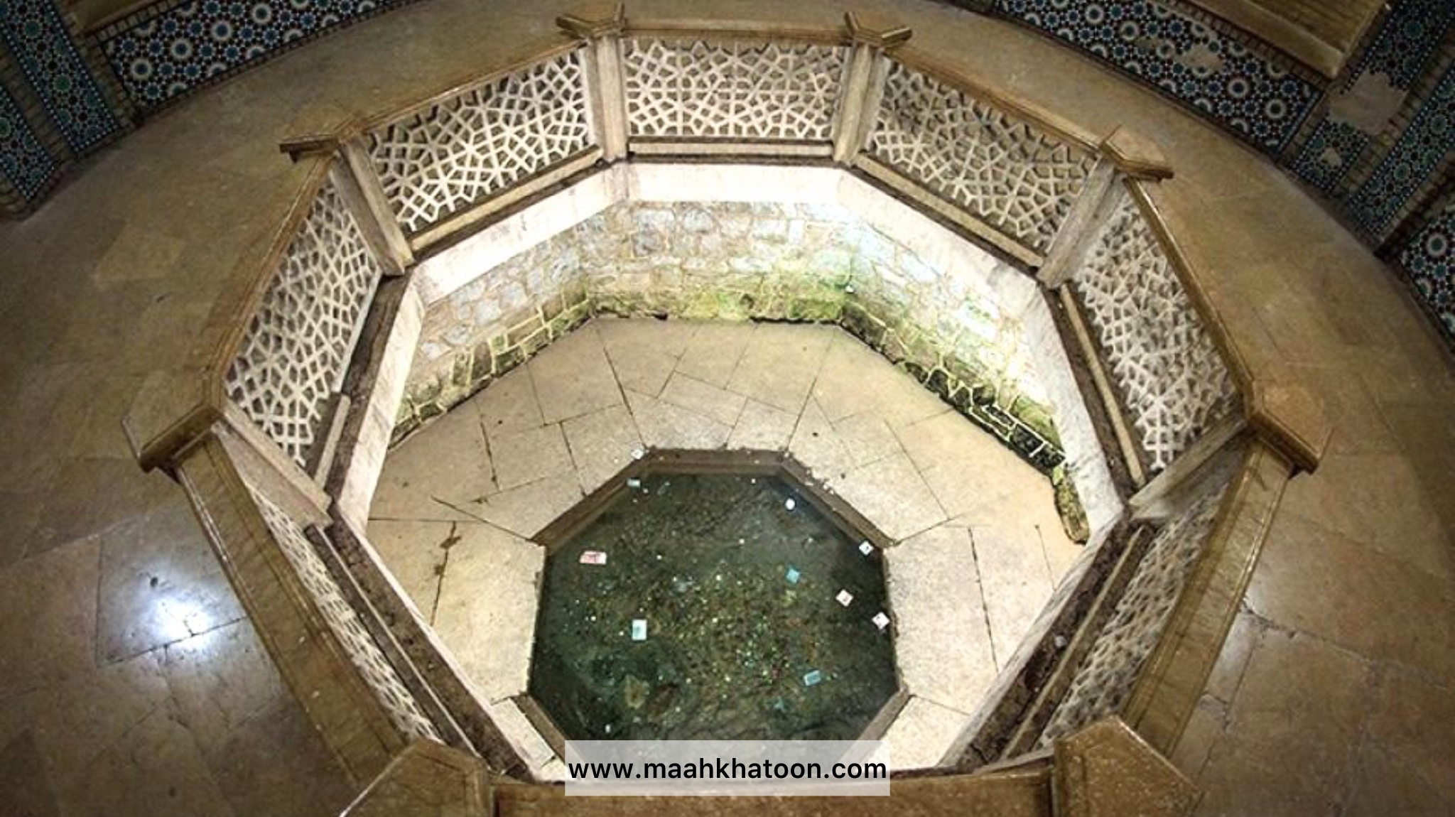 رسم آب تنی در آب سعدی شیراز