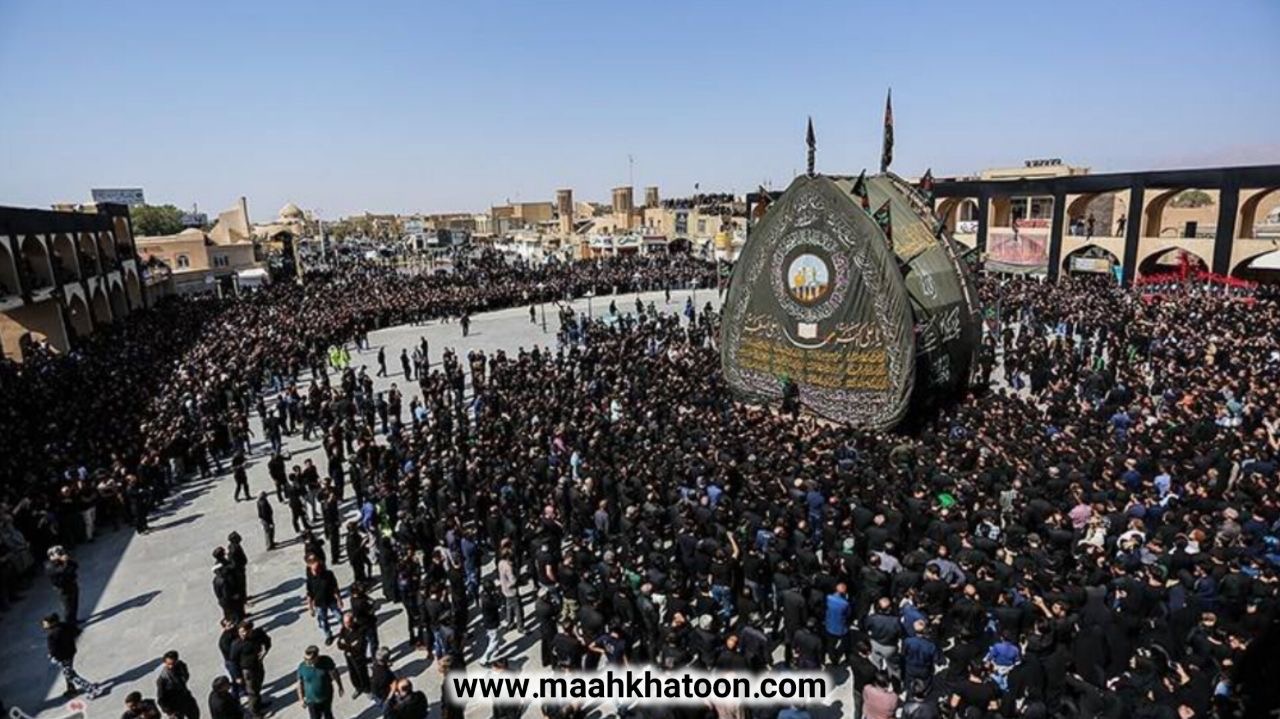 نخل گردانی زنان در یزد