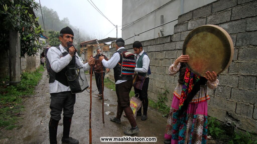 کودکان گیلان در مراسم بادبندون