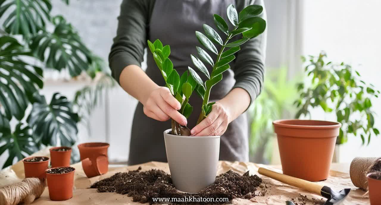 زاموفیلیا (Zamioculcas zamiifolia)