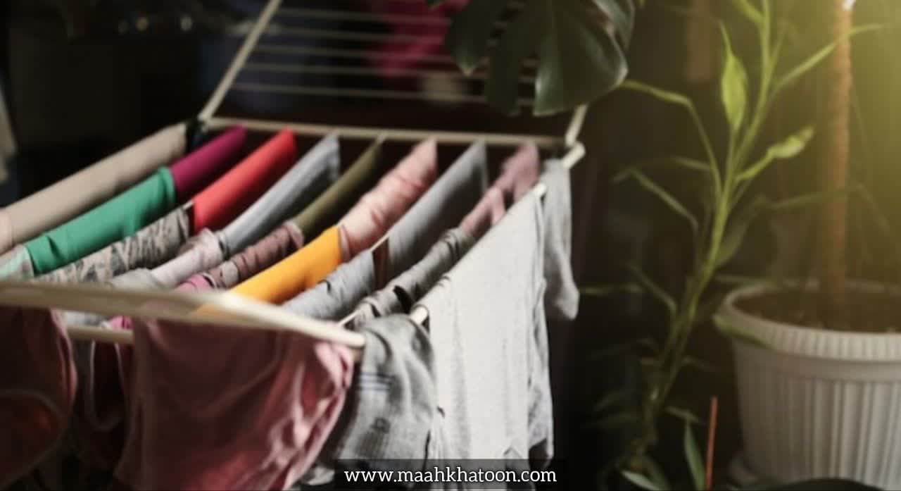 خشککردن صحیح لباسها