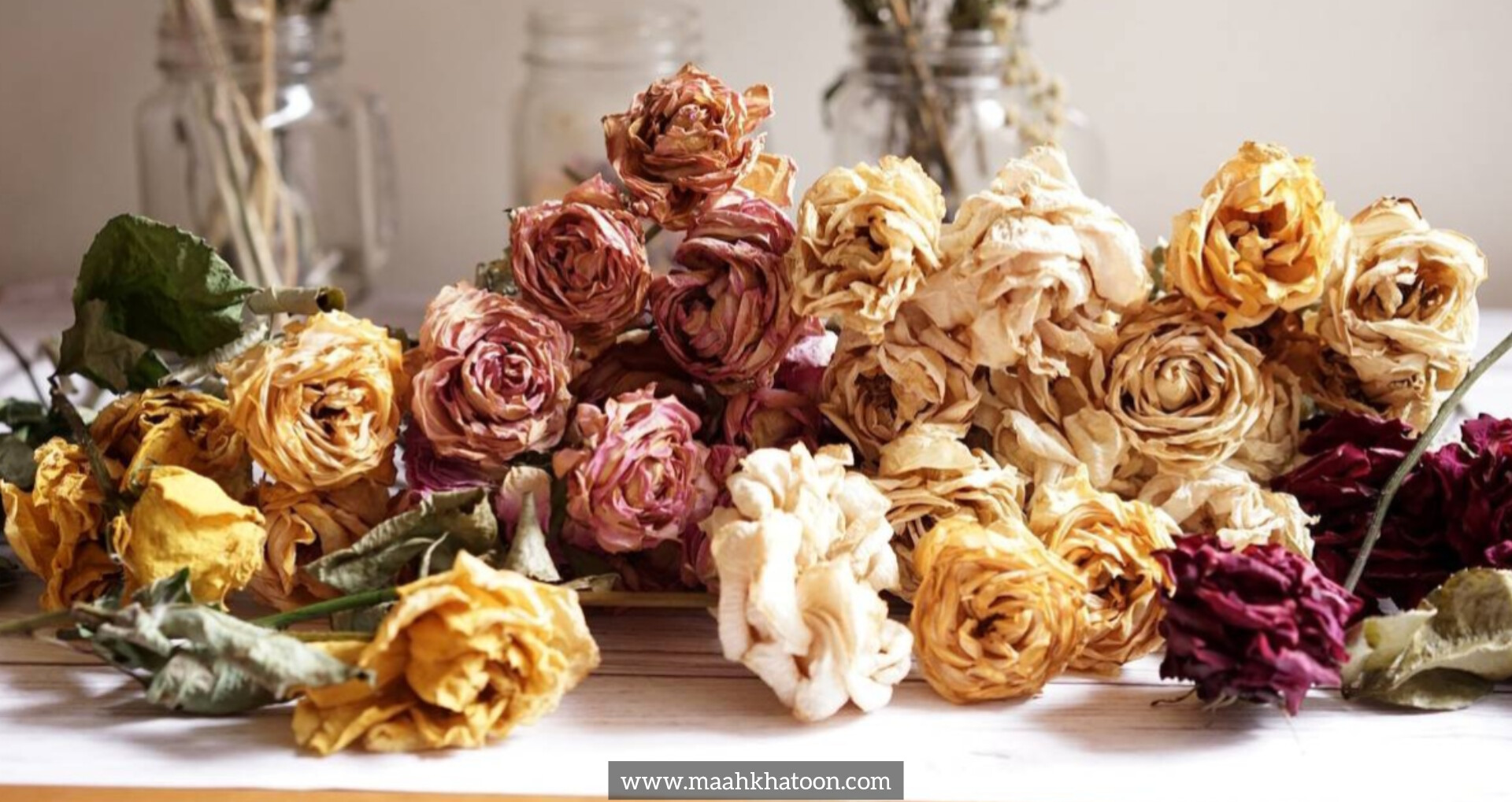 تکنیکهای مختلف خشککردن گلها