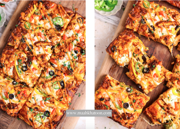 پیتزای مرغ چیپوتله