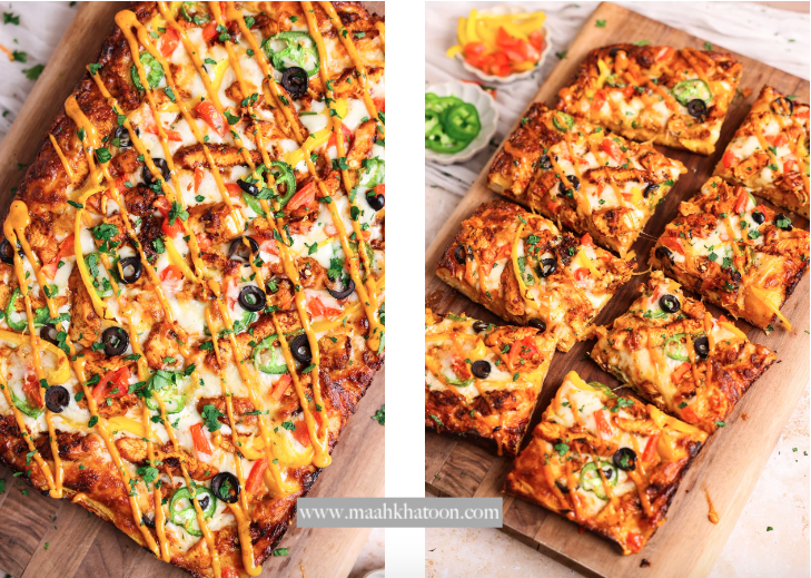 پیتزای مرغ چیپوتله