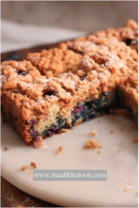 کیک قهوه بلوبری