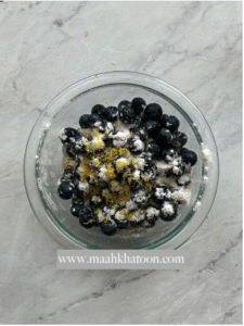 کیک قهوه بلوبری