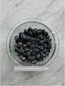 کیک قهوه بلوبری