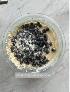 کیک قهوه بلوبری