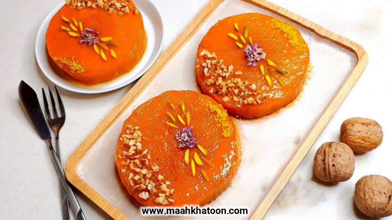 خوراکی های شب یلدا- کدو حلوایی