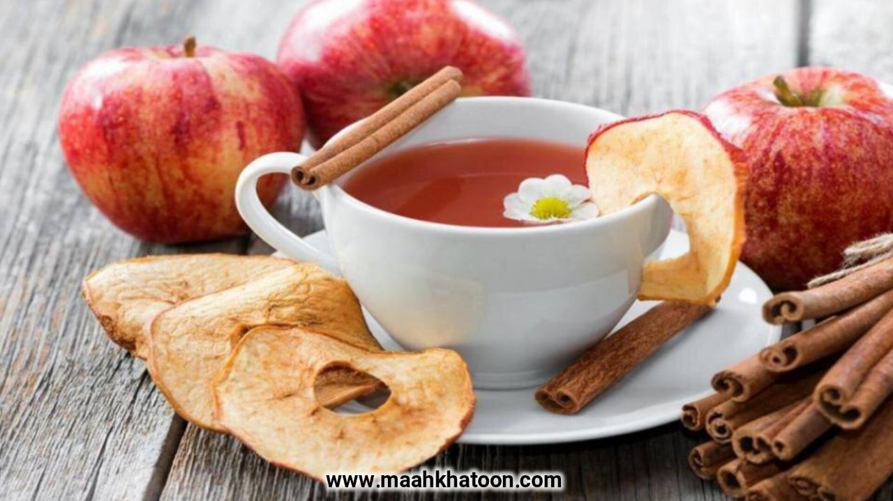 بهترین دمنوش های شب یلدا - دمنوش سیب و دارچین