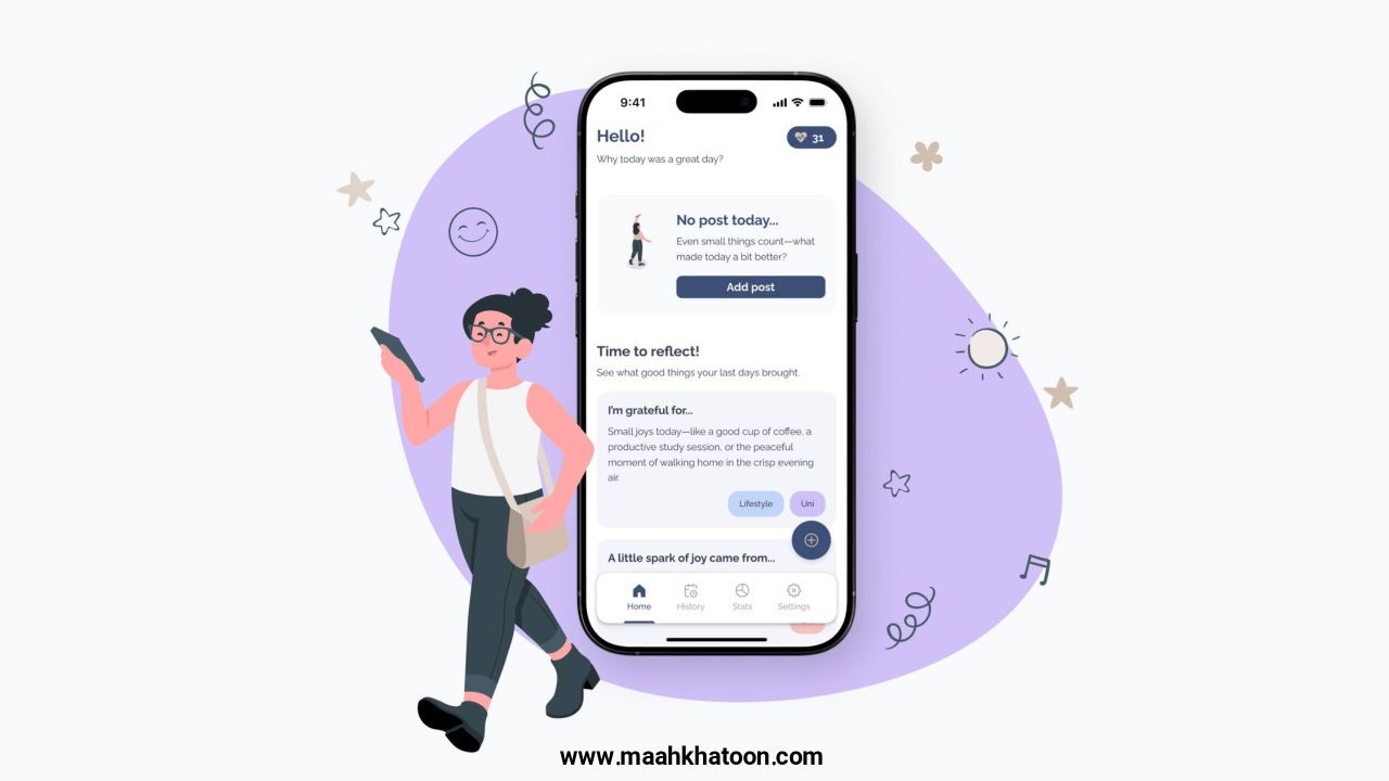 اپلیکیشن‌ها و ابزارهای دیجیتال برای تمرین شکرگزاری روزانه