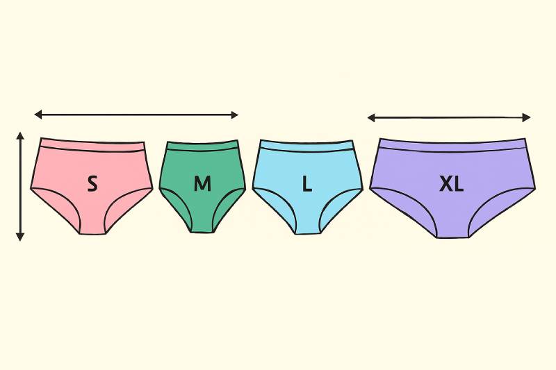 سایز شورت زنانه