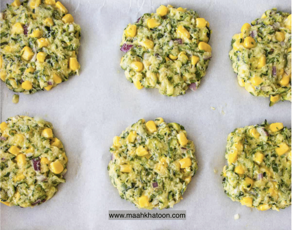 کوکو ذرت کدو سبز