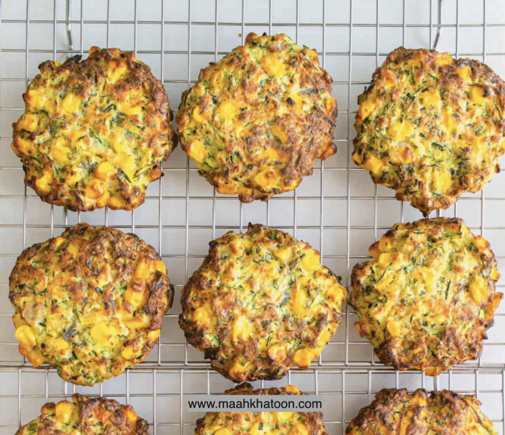 کوکو ذرت کدو سبز